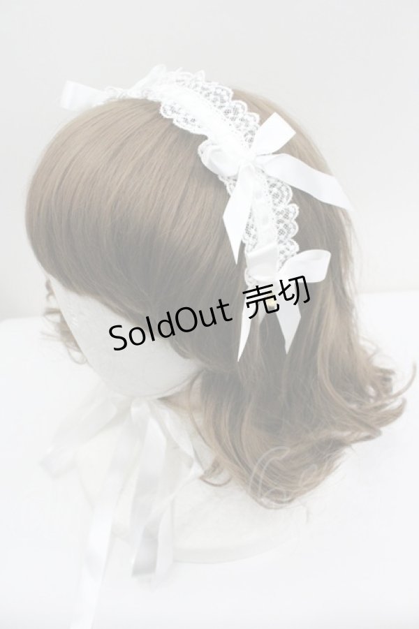 画像1: BABY,THE STARS SHINE BRIGHT / Marietteヘッドドレス  白 I-26-01-27-059-BA-AC-SA-ZI (1)