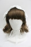 画像2: BABY,THE STARS SHINE BRIGHT / はしごレースのスピンドールヘッドドレス(バーバリー)  白 I-26-01-27-060-BA-AC-SA-ZI (2)