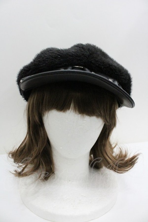 画像2: GOTHPUNKその他(買取対象外) / ファーハット  黒 I-26-01-27-001-PU-AC-SA-ZI (2)