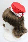 画像3: Angelic Pretty / MilkshakeサーキュラーワンピースSetのハット  赤 I-26-01-27-064-AP-OP-SA-ZI (3)