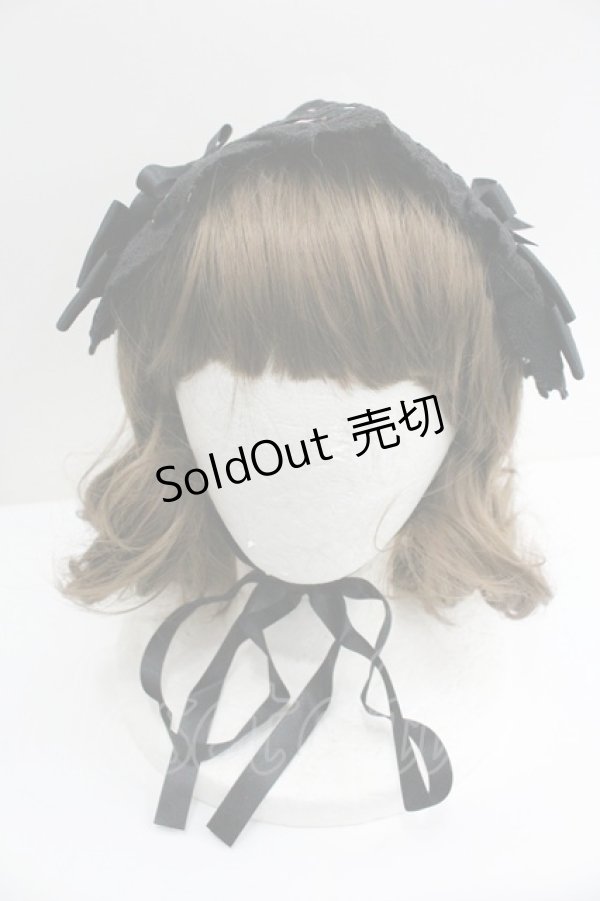 画像2: BABY,THE STARS SHINE BRIGHT / Pearl Bouquetヘッドドレス  黒 I-26-01-27-065-BA-AC-SA-ZI (2)