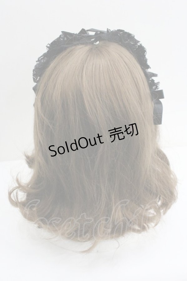 画像3: MARBLE / レースヘッドドレス  黒 I-26-01-27-066-GO-AC-SA-ZT610-F003 (3)