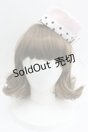 画像: Angelic Pretty / MilkshakeサーキュラーワンピースSetのハット  ピンク I-26-01-27-067-AP-OP-SA-ZTK033