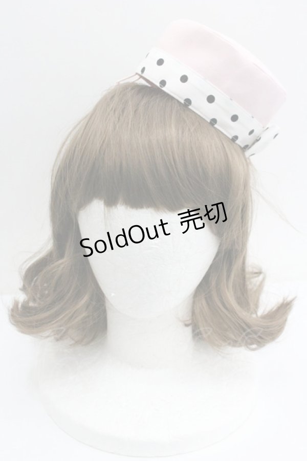 画像1: Angelic Pretty / MilkshakeサーキュラーワンピースSetのハット  ピンク I-26-01-27-067-AP-OP-SA-ZTK033 (1)