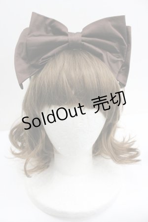 画像: MARBLE / リボンカチューシャ  ブラウン I-26-01-27-075-GO-ZA-SA-ZI