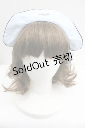 画像: metamorphose / Little Nurse キャップ風カチューシャ  サックス I-26-01-27-078-ME-AC-SA-ZI