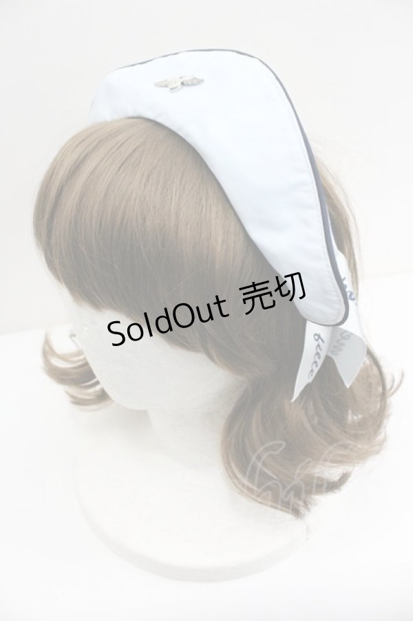 画像3: metamorphose / Little Nurse キャップ風カチューシャ  サックス I-26-01-27-078-ME-AC-SA-ZI (3)