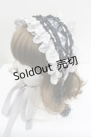 画像: Ozz oneste / タッセルヘッドドレス  グレーＸネイビー I-26-01-27-080-OO-AC-SA-ZI