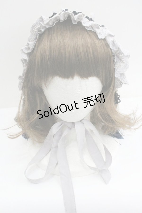 画像2: Ozz oneste / タッセルヘッドドレス  グレーＸネイビー I-26-01-27-080-OO-AC-SA-ZI (2)