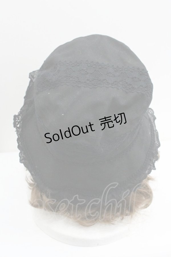 画像3: uf / レースバケットハット  ブラック I-26-01-27-008-EL-AC-SA-ZI (3)