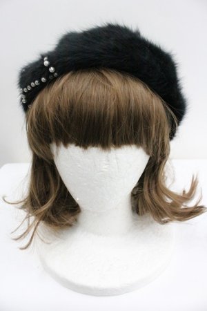 画像: Secret Honey / ファーベレー帽  ブラック I-26-01-27-088-CA-AC-SA-ZI