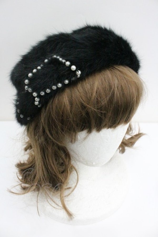 画像3: Secret Honey / ファーベレー帽  ブラック I-26-01-27-088-CA-AC-SA-ZI (3)