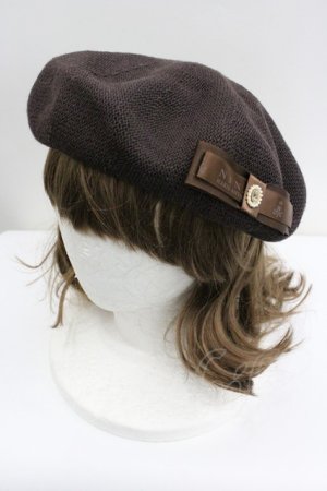 画像: m petit by misako / NINA'Sコラボベレー  ブラウン I-26-01-27-089-LO-AC-SA-ZI