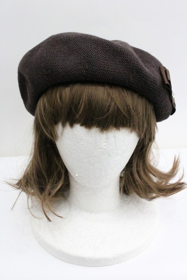 画像2: m petit by misako / NINA'Sコラボベレー  ブラウン I-26-01-27-089-LO-AC-SA-ZI (2)