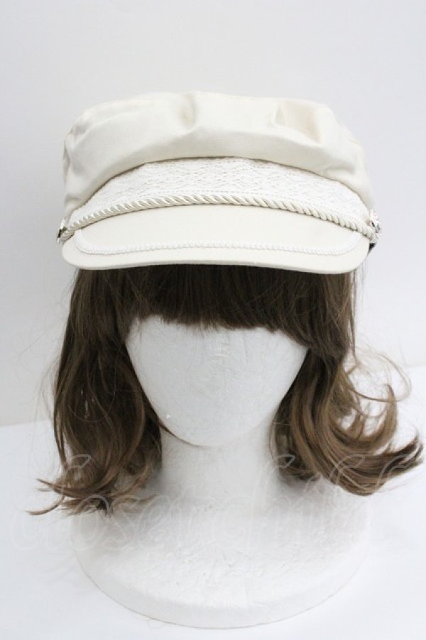 画像2: axes femme / クラシカルマリンキャス  生成り I-26-01-27-009-AX-AC-SA-ZI (2)