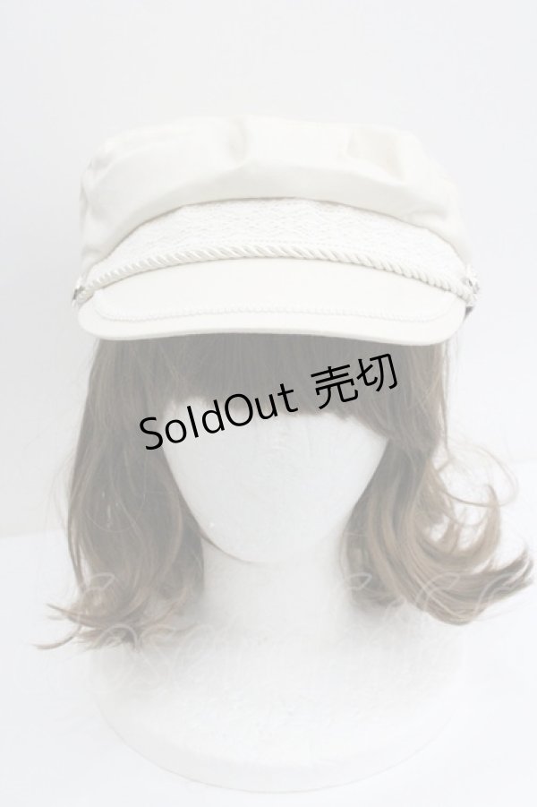 画像2: axes femme / クラシカルマリンキャス  生成り I-26-01-27-009-AX-AC-SA-ZI (2)