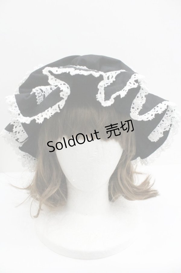 画像2: Moonrise Theater / "Love"ナイトキャップ  黒ｘ白 I-26-01-27-091-EL-AC-SA-ZI (2)