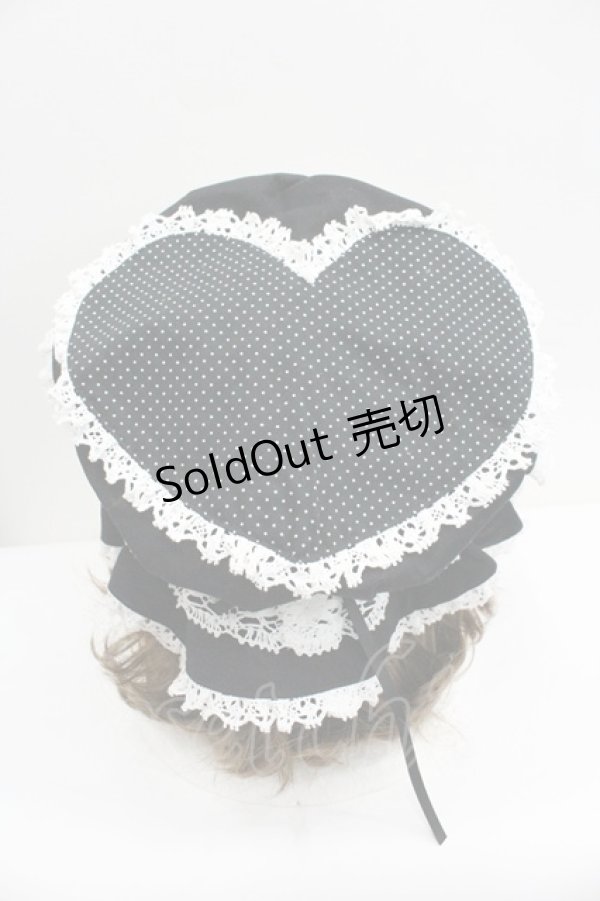 画像3: Moonrise Theater / "Love"ナイトキャップ  黒ｘ白 I-26-01-27-091-EL-AC-SA-ZI (3)