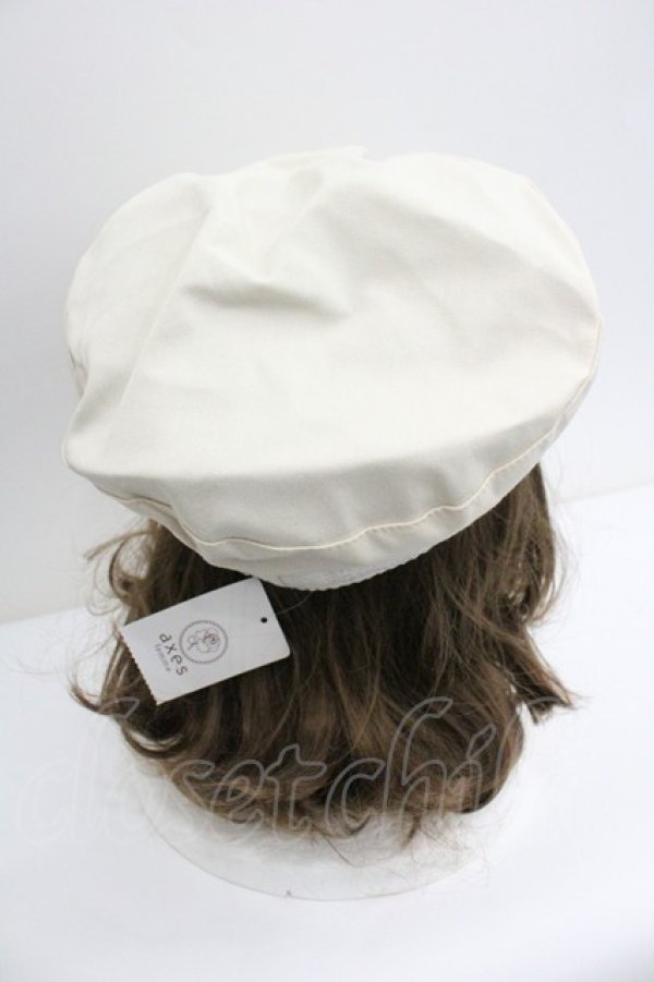 画像3: axes femme / クラシカルマリンキャス  生成り I-26-01-27-009-AX-AC-SA-ZI (3)