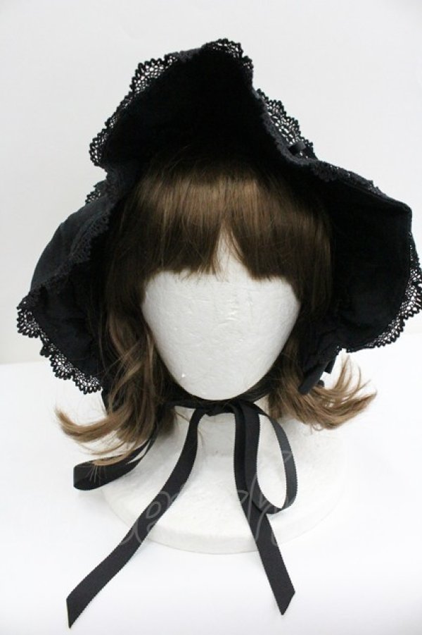 画像2: BABY,THE STARS SHINE BRIGHT / うさみみボンネット  黒 I-26-01-27-094-BA-AC-SA-ZI (2)