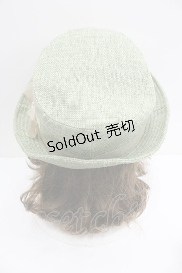 画像3: axes femme / 蝶プリントハット  グリーン I-26-01-27-096-AX-AC-SA-ZI (3)