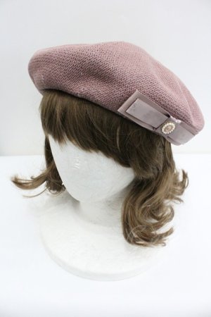 画像: m petit by misako / NINA'S AM カメオベレー  ピンク I-26-01-27-099-LO-AC-SA-ZI