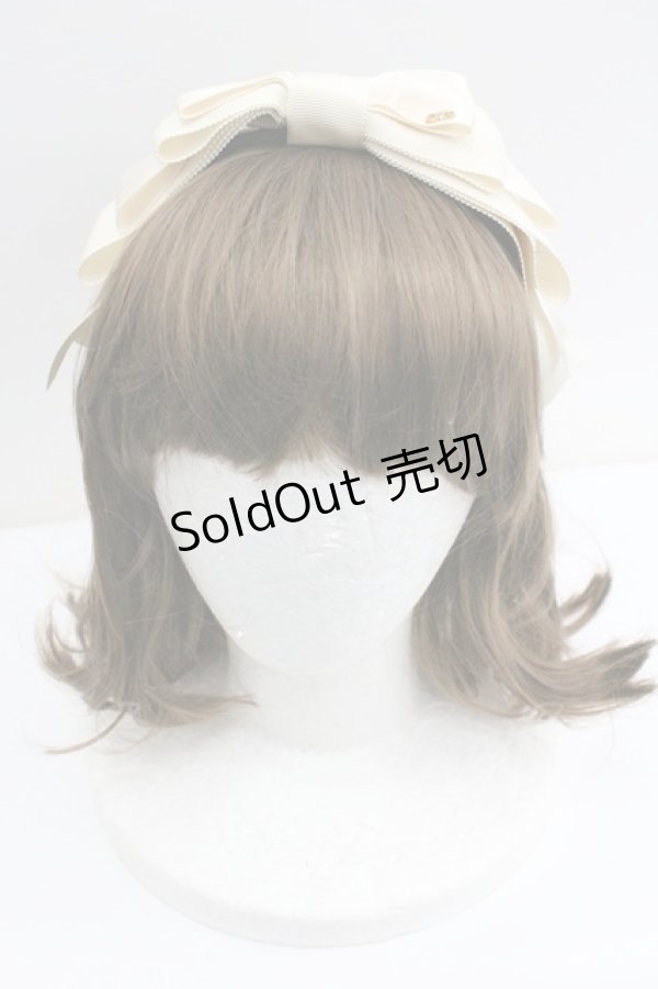 画像1: Innocent World / リボンカチューシャ  生成り I-26-01-27-104-IW-AC-SA-ZI (1)