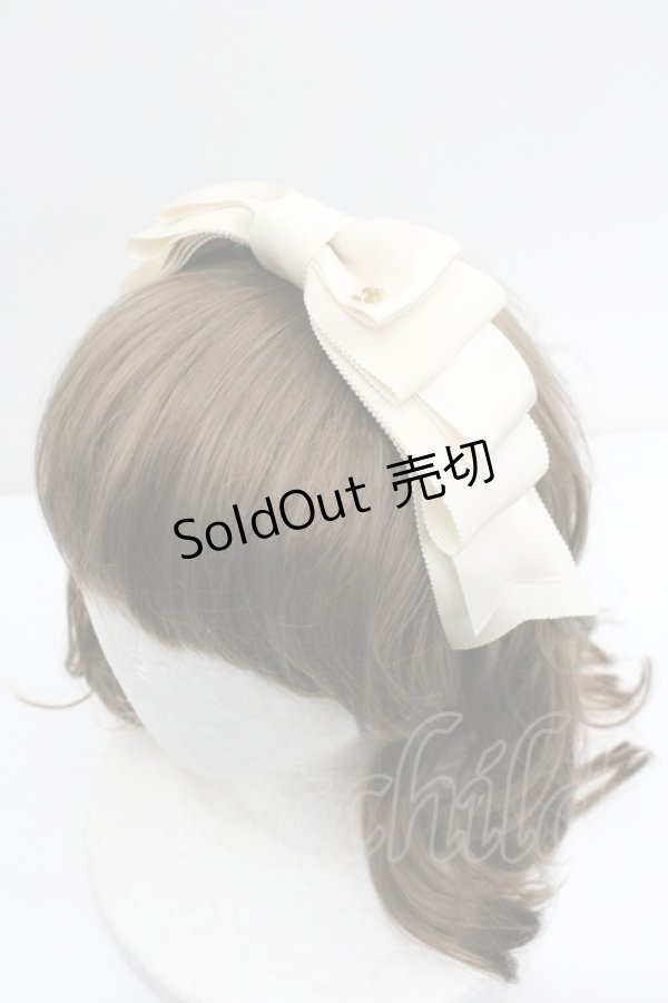 画像3: Innocent World / リボンカチューシャ  生成り I-26-01-27-104-IW-AC-SA-ZI (3)