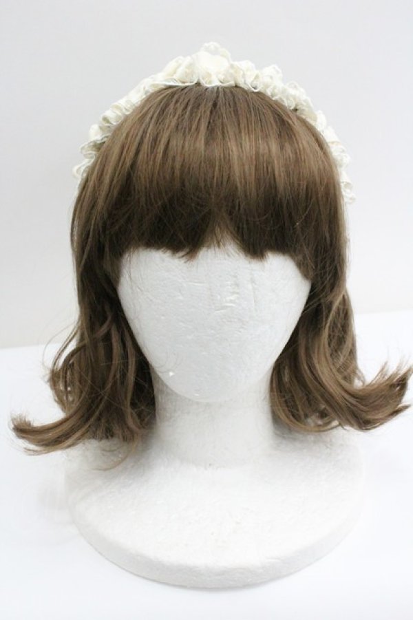 画像2: m petit by misako / TT*AMレースカチューシャ  アイボリー I-26-01-27-105-LO-AC-SA-ZI (2)