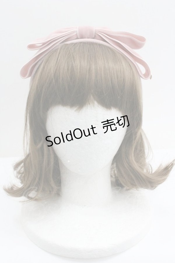 画像1: PINK HOUSE / big ribbon katyusha  ピンク I-26-01-27-106-LO-AC-SA-ZI (1)