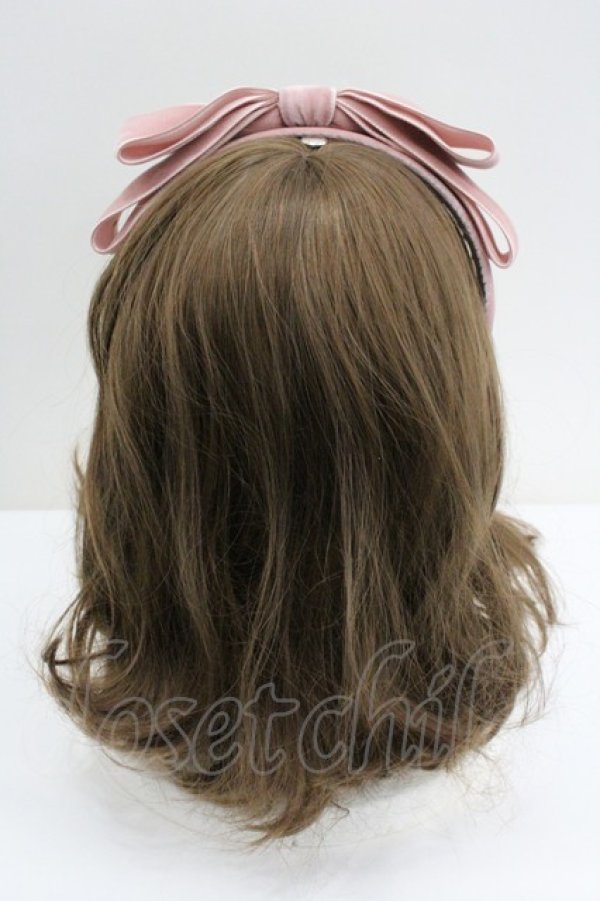 画像2: PINK HOUSE / big ribbon katyusha  ピンク I-26-01-27-106-LO-AC-SA-ZI (2)