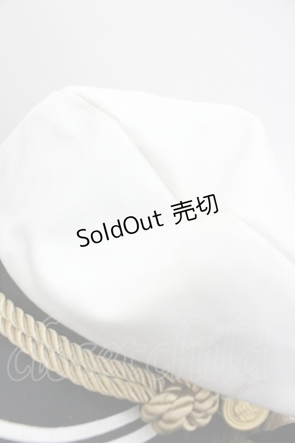 画像4: metamorphose / セーラーハット  白Ｘ黒 I-26-01-27-010-ME-AC-SA-ZI (4)