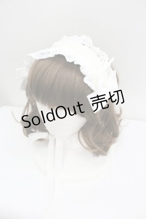 画像: BABY,THE STARS SHINE BRIGHT / はしごレースのスピンドールヘッドドレス(バーバリー)  白 I-26-01-27-109-BA-AC-SA-ZI