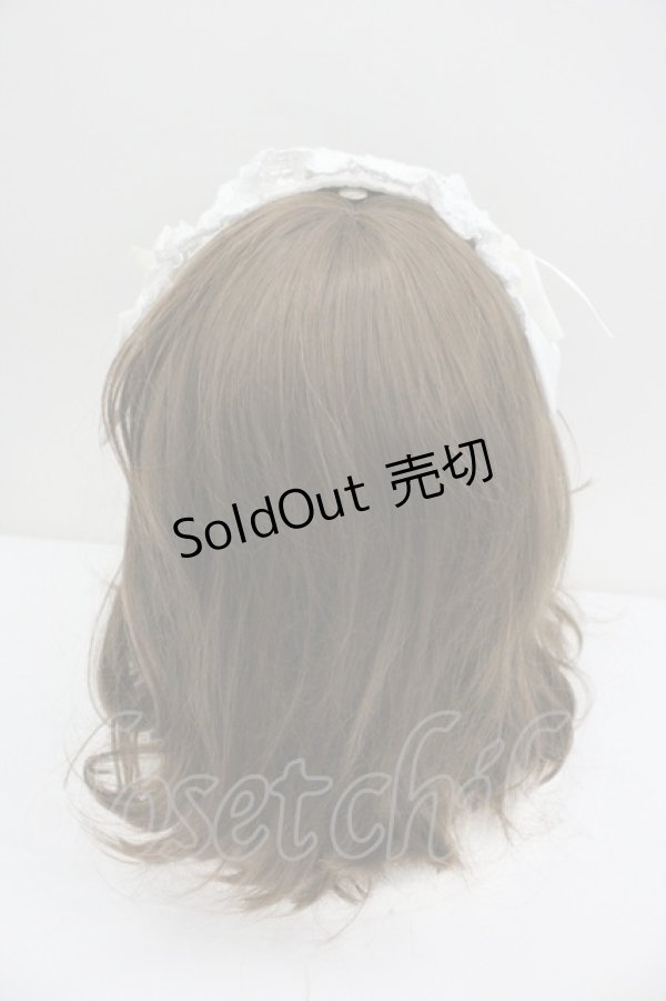 画像3: BABY,THE STARS SHINE BRIGHT / はしごレースのスピンドールヘッドドレス(バーバリー)  白 I-26-01-27-109-BA-AC-SA-ZI (3)