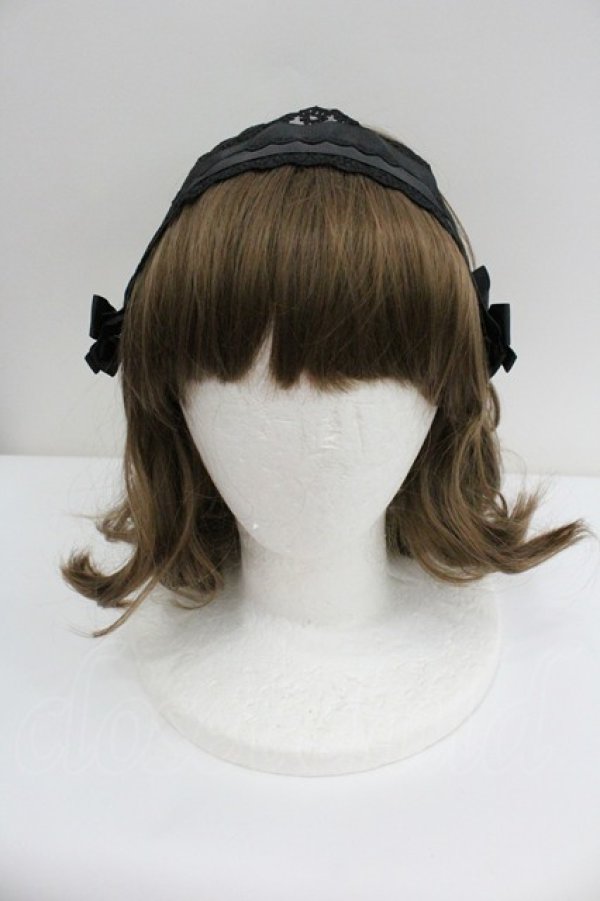 画像2: m petit by misako / TT*AMヘッドドレス  黒 I-26-01-27-111-LO-AC-SA-ZI (2)
