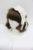 画像1: LOLITAその他(お買取対象外) / モヘアヘッドドレス  シロ×ゴールド I-26-01-27-112-LO-ZA-SA-ZI (1)