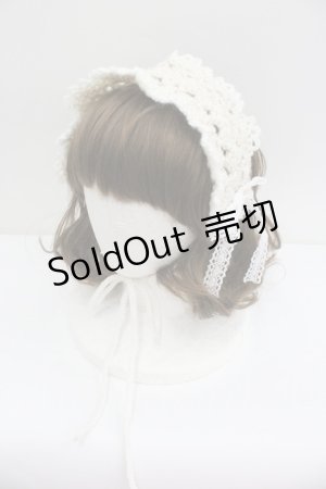 画像: LOLITAその他(お買取対象外) / モヘアヘッドドレス  シロ×ゴールド I-26-01-27-112-LO-ZA-SA-ZI