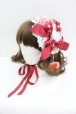 画像1: BABY,THE STARS SHINE BRIGHT / いちごのCharlotteヘッドドレス  ピンクＸ赤 I-26-01-27-114-BA-AC-SA-ZI (1)