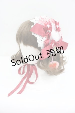 画像: BABY,THE STARS SHINE BRIGHT / いちごのCharlotteヘッドドレス  ピンクＸ赤 I-26-01-27-114-BA-AC-SA-ZI