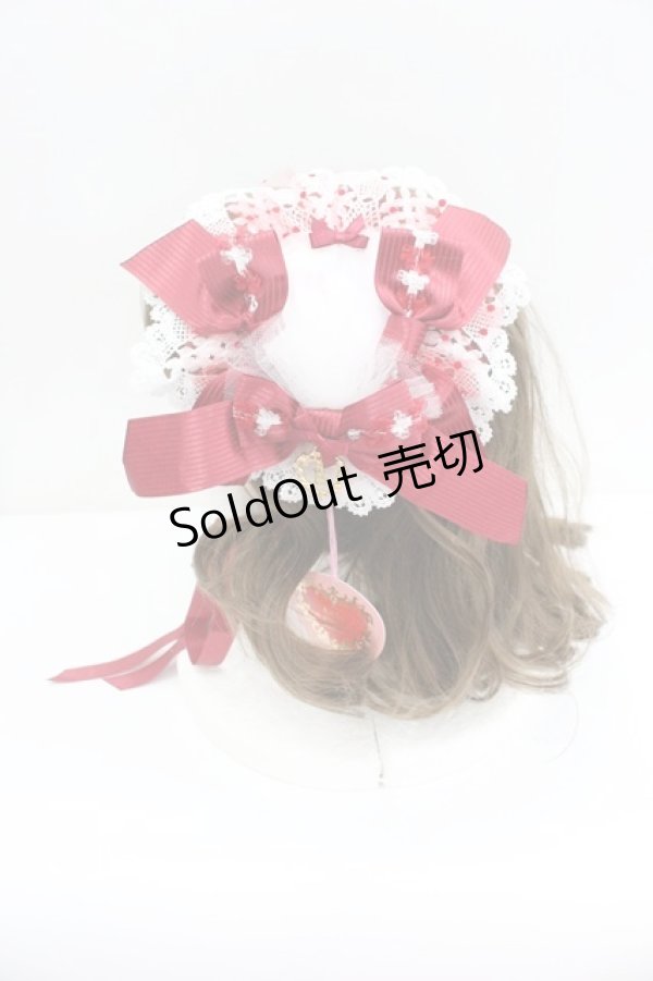 画像2: BABY,THE STARS SHINE BRIGHT / いちごのCharlotteヘッドドレス  ピンクＸ赤 I-26-01-27-114-BA-AC-SA-ZI (2)