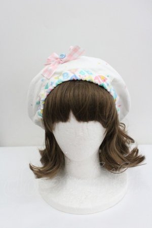 画像: Nile Perch / babyベレー  白 I-26-01-27-116-LO-AC-SA-ZI