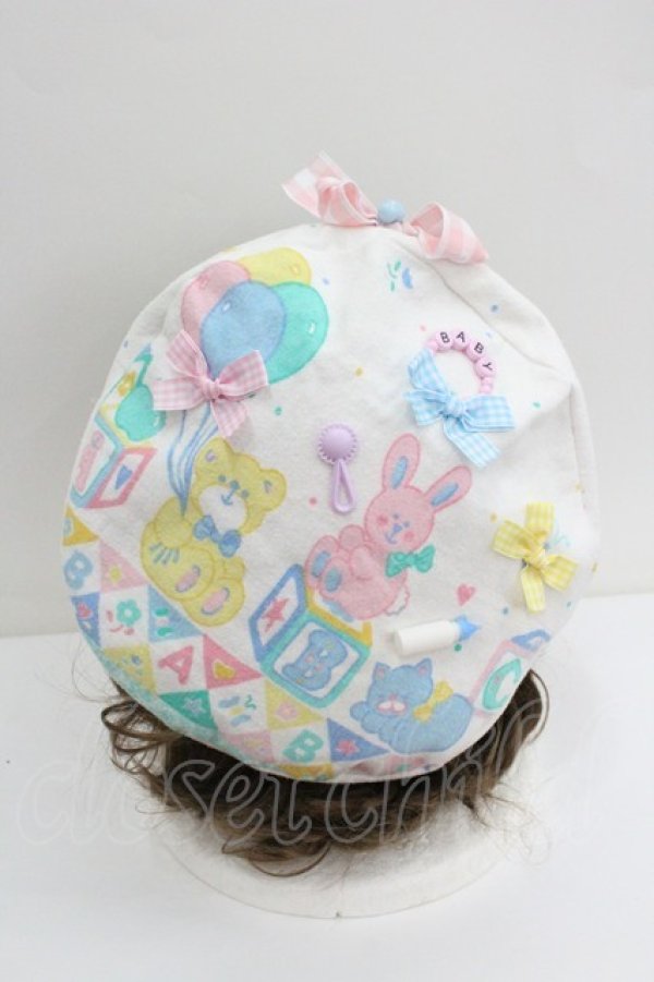 画像2: Nile Perch / babyベレー  白 I-26-01-27-116-LO-AC-SA-ZI (2)