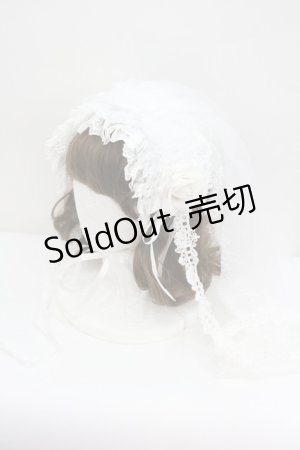 画像: Triple fortune / ベールヘッドドレス  ホワイト I-26-01-27-121-EL-AC-SA-ZI