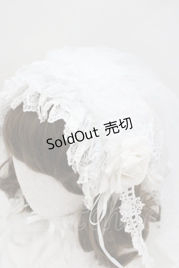 画像2: Triple fortune / ベールヘッドドレス  ホワイト I-26-01-27-121-EL-AC-SA-ZI (2)