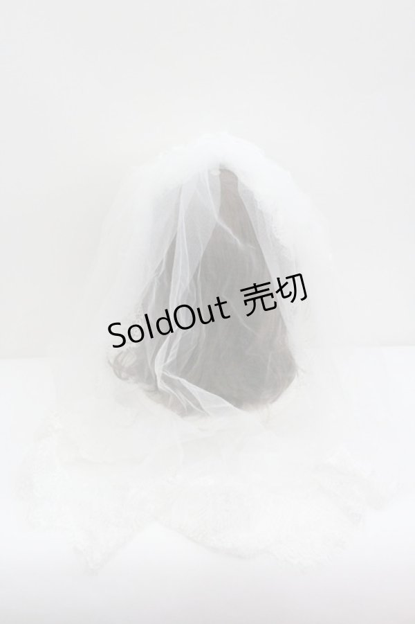 画像3: Triple fortune / ベールヘッドドレス  ホワイト I-26-01-27-121-EL-AC-SA-ZI (3)