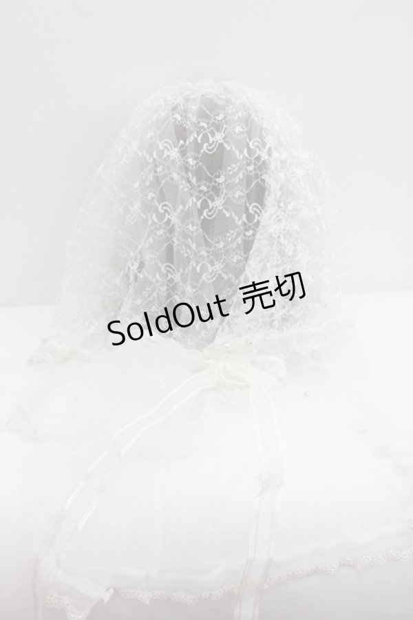 画像1: BABY,THE STARS SHINE BRIGHT / フラワーレースビジューヴェール  白 I-26-01-27-123-BA-AC-SA-ZI (1)