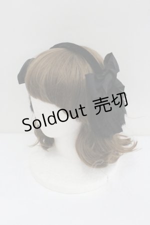 画像: Jane Marple / ファーリボンイヤーマフ  黒 I-26-01-27-124-JM-ZA-SA-ZT0206V