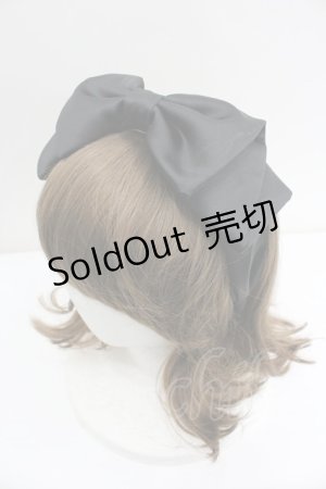 画像: Secret Honey / リボンカチューシャ  黒 I-26-01-27-012-CA-AC-SA-ZT618-F001