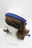 画像1: PINK HOUSE / 配色セーラーハット  シロ×ブルー I-26-01-27-016-LO-AC-SA-ZI (1)