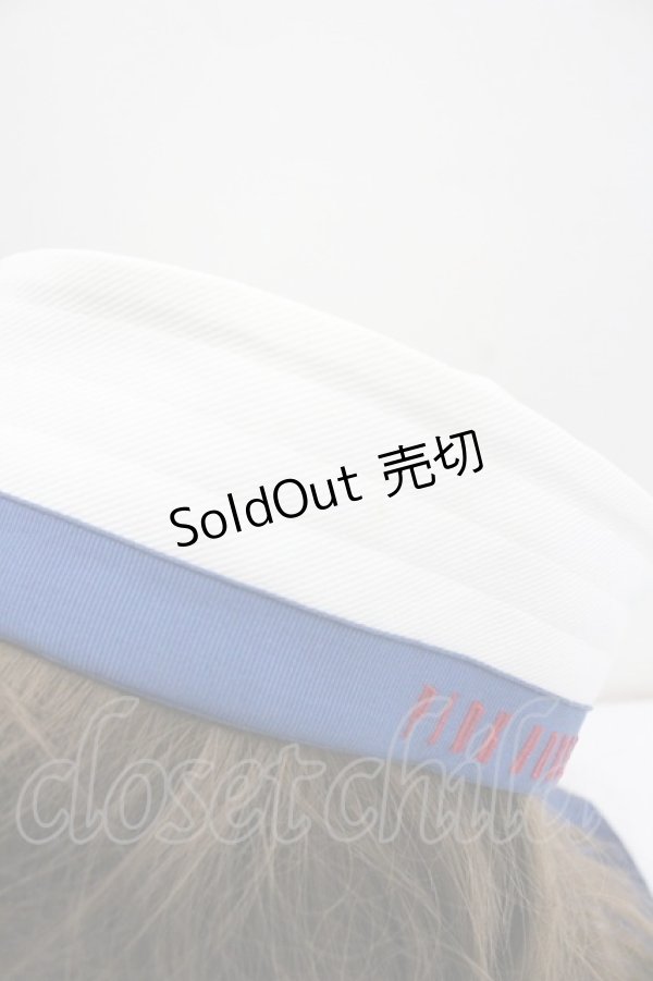 画像4: PINK HOUSE / 配色セーラーハット  シロ×ブルー I-26-01-27-016-LO-AC-SA-ZI (4)